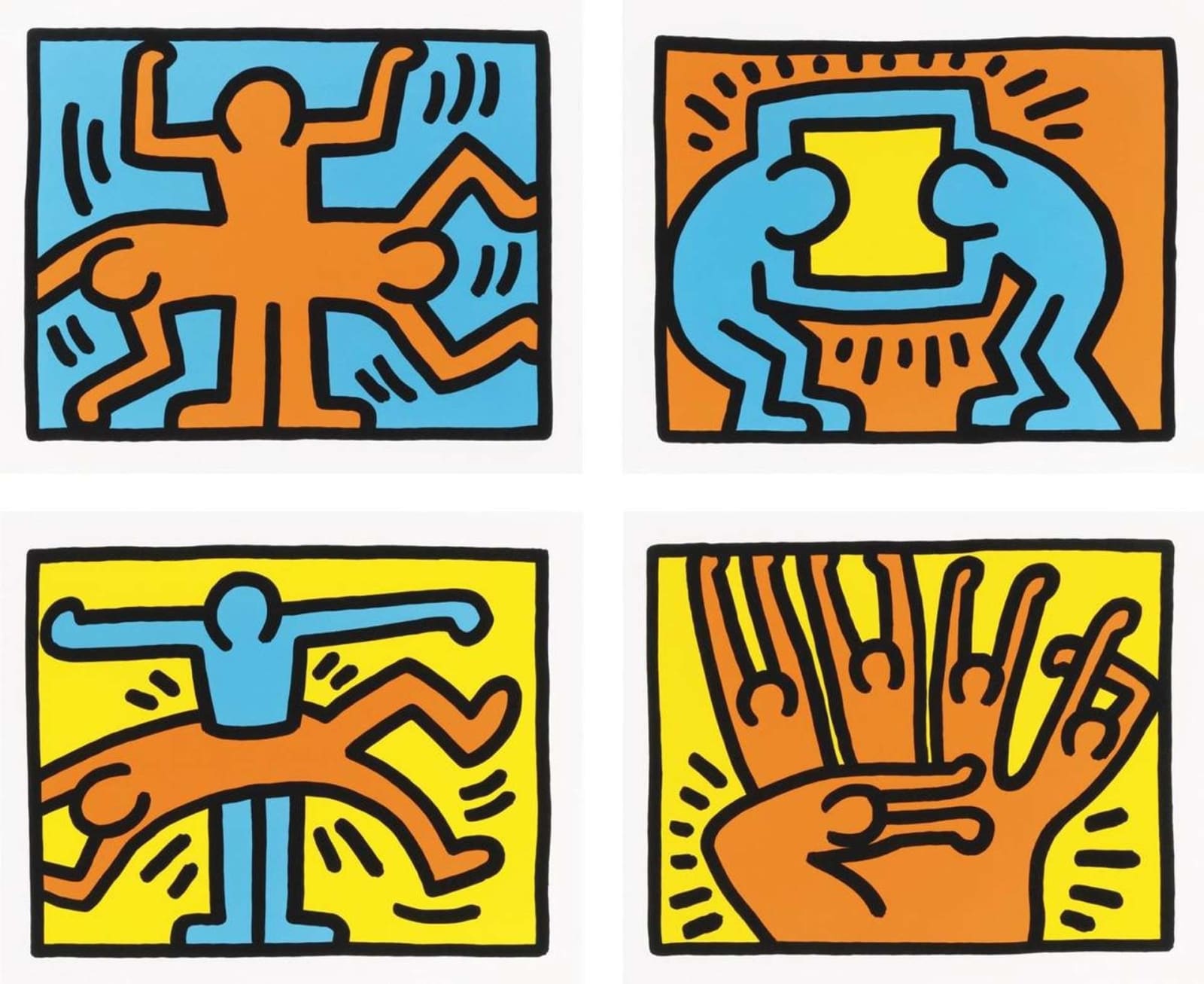 Keith Haring, Pop Shop IV Set, 1989