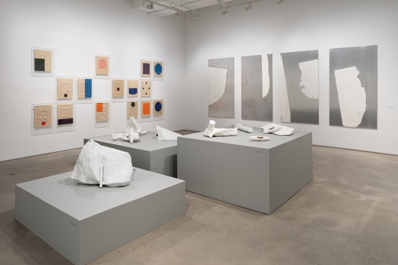 Carlito Carvalhosa: matéria como imagem. trabalhos de 1987 a 2021, vista da exposição. Foto: Charles Roussel.